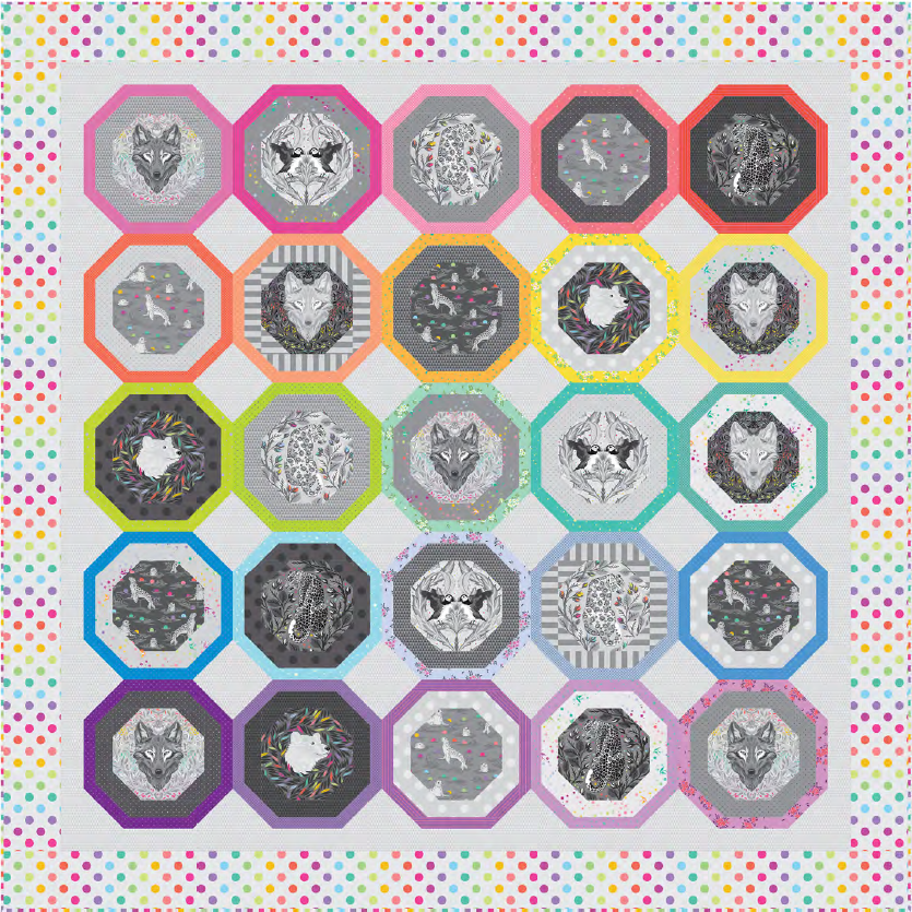 TULA PINK - Graywork - Graywork Quilt Kit - Light