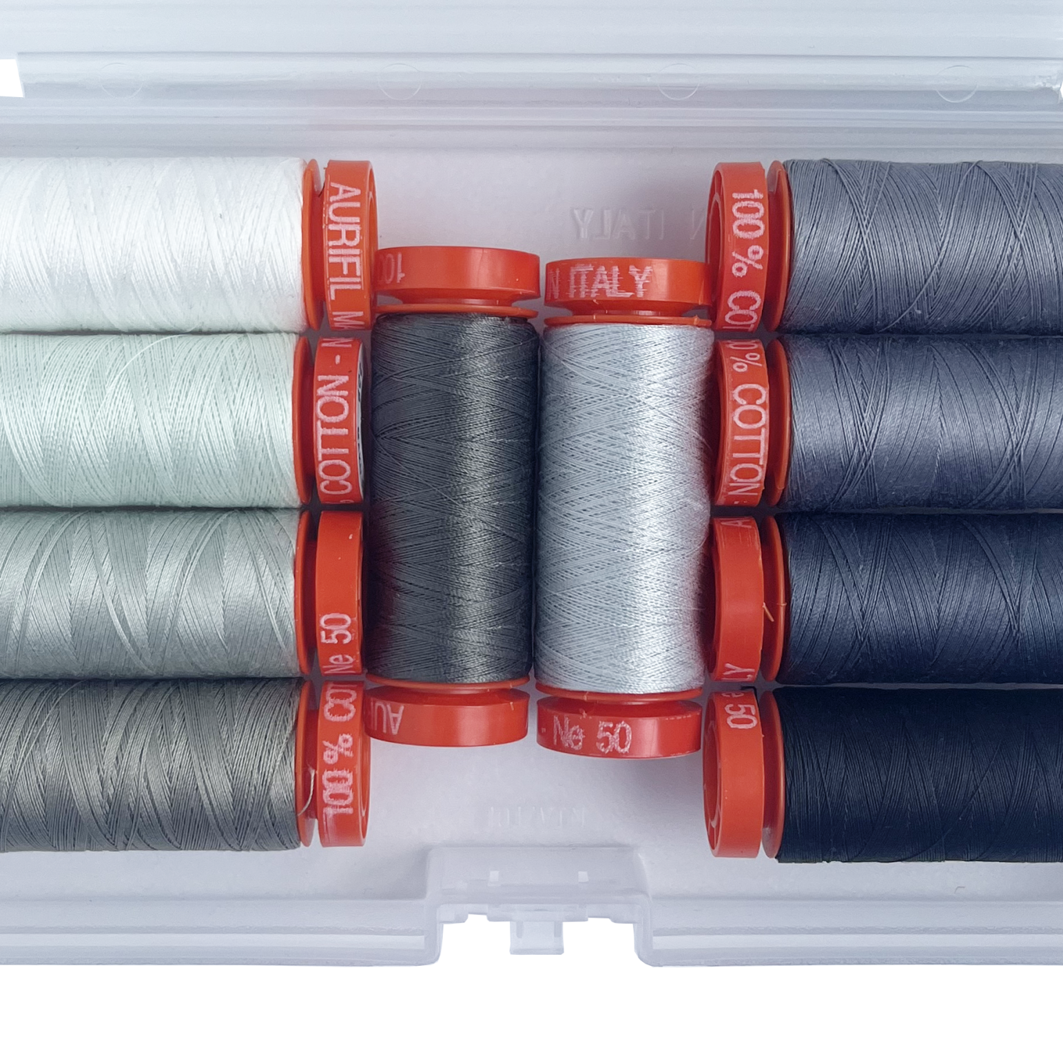 AURIFIL - TULA PINK - Graywork Thread Collection - 10 Small Spools (TP50GW10)