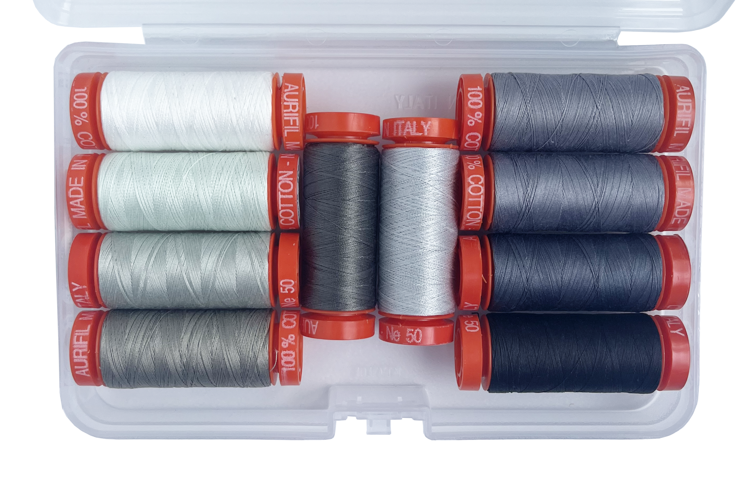 AURIFIL - TULA PINK - Graywork Thread Collection - 10 Small Spools (TP50GW10)