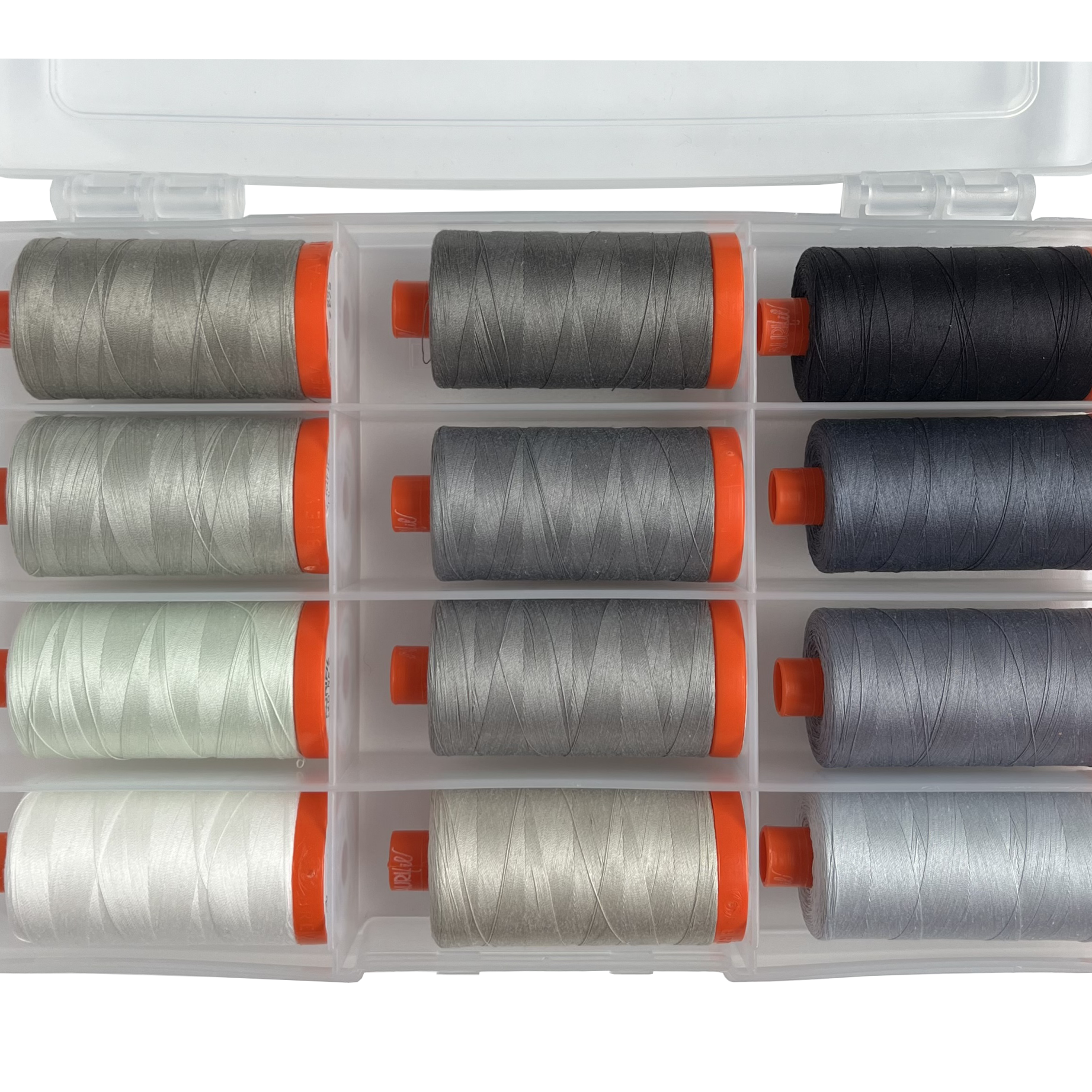 AURIFIL - TULA PINK - Graywork Thread Collection - 12 Large Spools (TP50GW12)