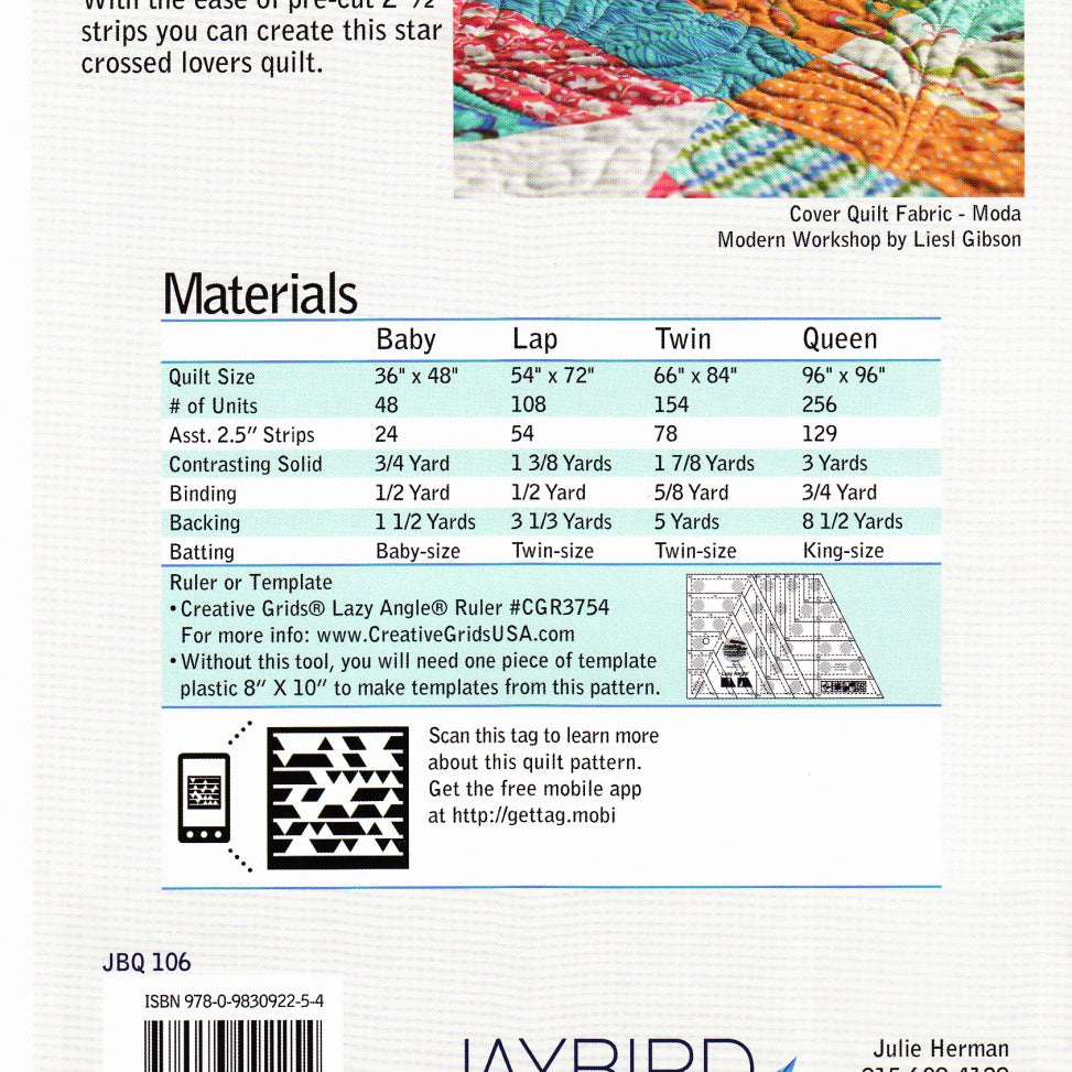 JAYBIRD QUILTS - Hugs and Kisses PATTERN