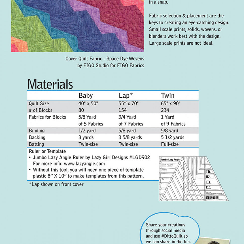 JAYBIRD QUILTS - Ditto V2 Quilt Pattern
