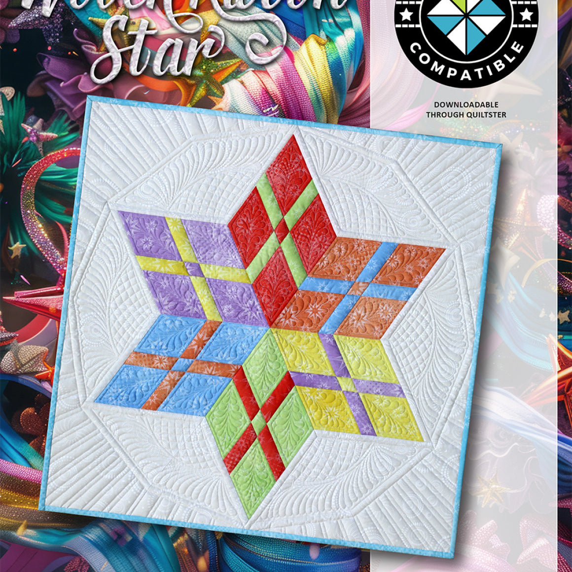 QUILTWORX.COM - Woven Ribbon Star Pattern JNQ00251P2