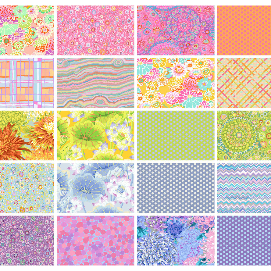 KAFFE FASSETT COLLECTIVE - CLASSICS PLUS PRE-CUTS - SORBET COLORWAY FB4FQGP.SORBET