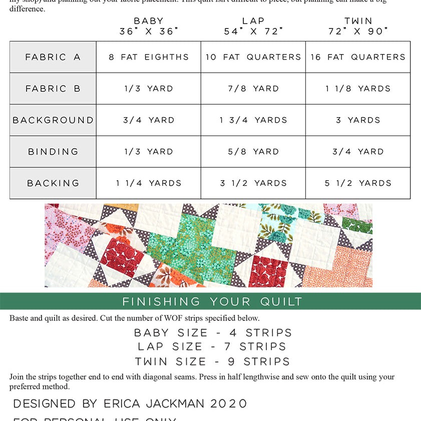 KITCHEN TABLE QUILTING - The Hazel Quilt Pattern KTQ137