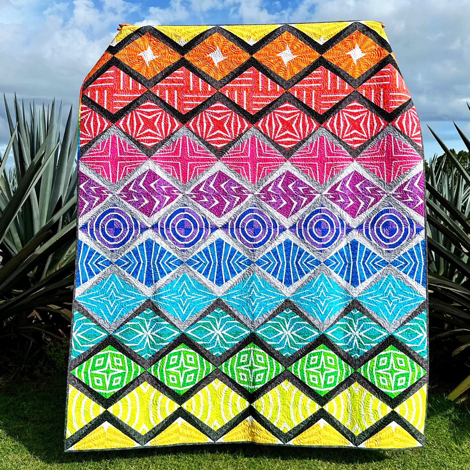 SASSAFRAS LANE DESIGNS - Foundation 2 - Karma Court Quilt Kit  54786QK-X