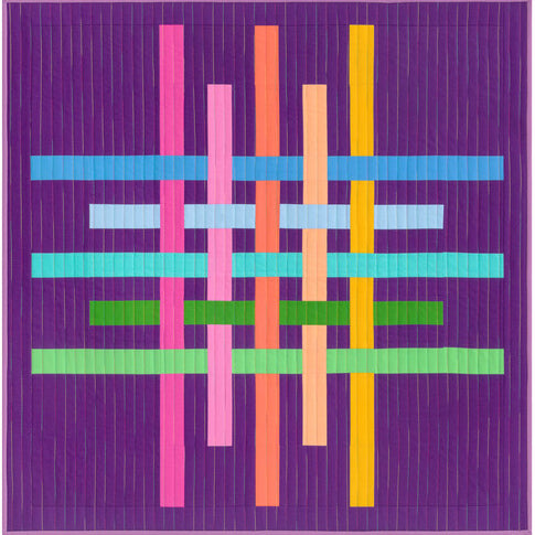 KONA SOLIDS - COTY 2025 - Overlap Quilt Kit