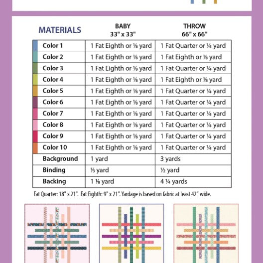 KONA SOLIDS - COTY 2025 - Overlap Quilt Kit