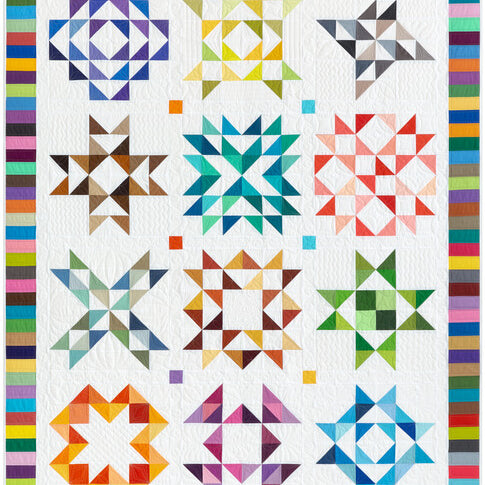 KONA SOLIDS - 2025 KONA Block of the Month - White