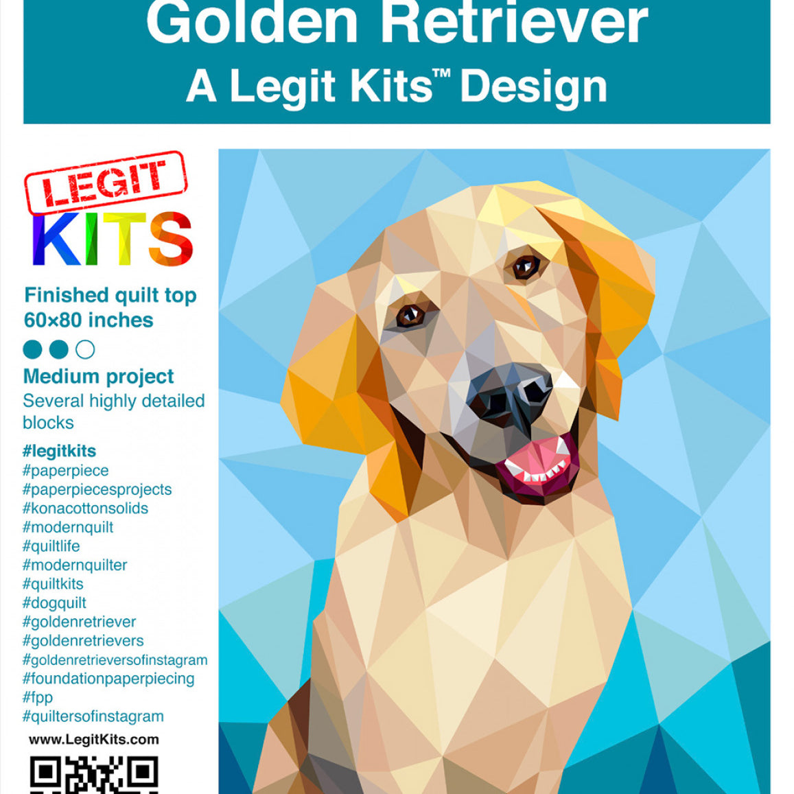 LEGIT KITS - Everest the Golden Retriever Pattern LK-PT018