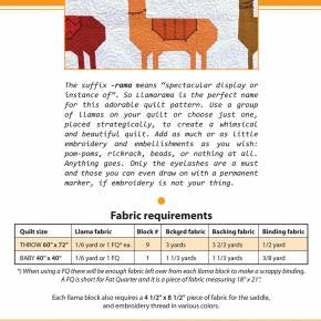 Orange Dot Quilts - Llamarama Pattern