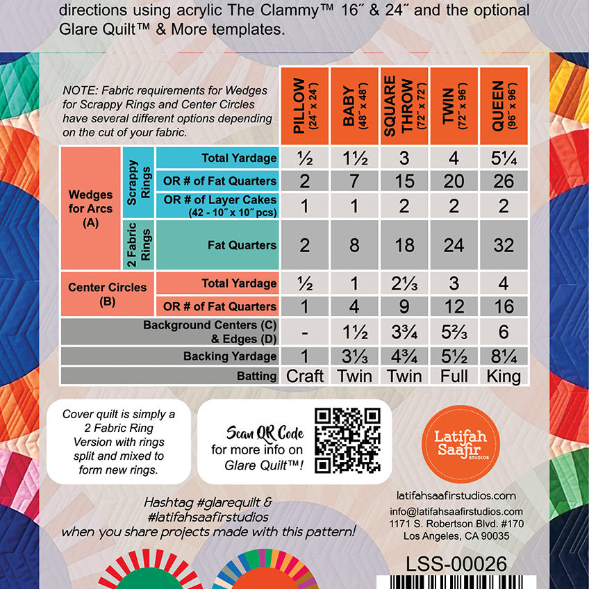 LATIFAH SAAFIR - Glare Quilt Pattern