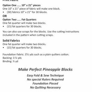 Lynne Wilson Designs - Perfect Pineapples Pattern