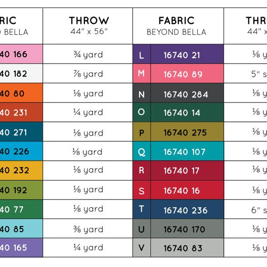 BOUND CO. - Letra Quilt Pattern P03937 BCQ009