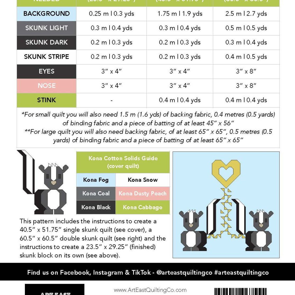 Art East Quilting Co - Love Stinks Quilt Pattern