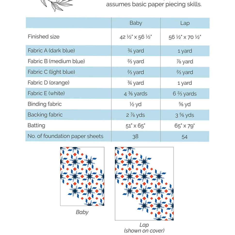 MEADOW MIST DESIGNS - Spinning Stars Pattern MMD1046