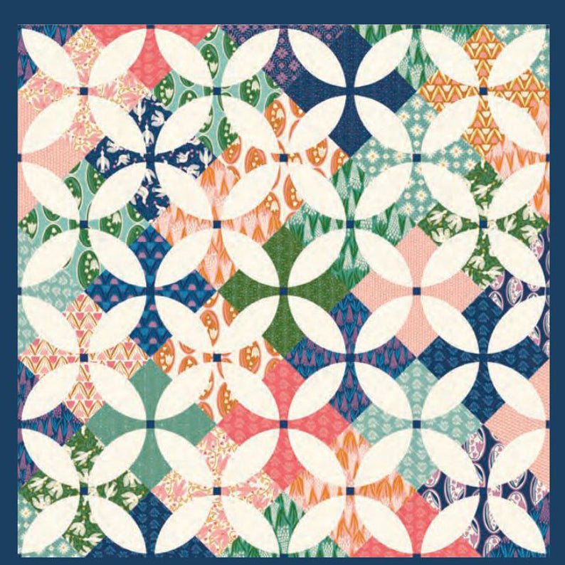 CRINKLY QUILTS - Flowering Patchwork Quilt Pattern