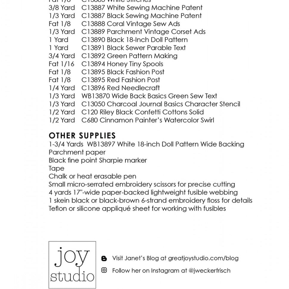 J. Wecker Frisch - Journal Page Quilt Pattern