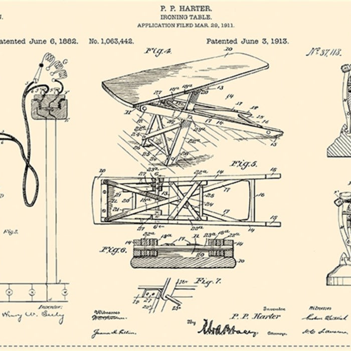 J. WECKER FRISCH - PRESS ON - Pressed Patent Panel, Parchment