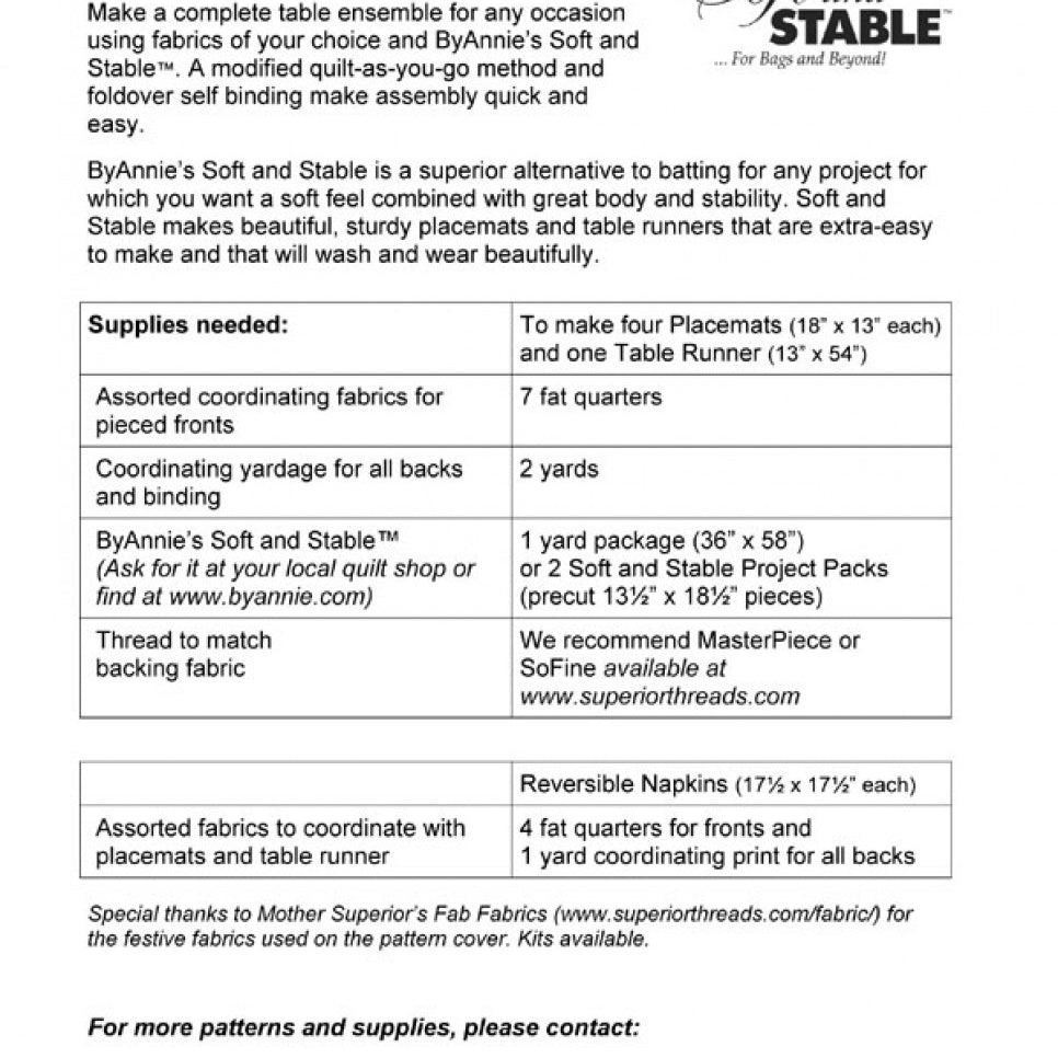 BYANNIE - Table For Four