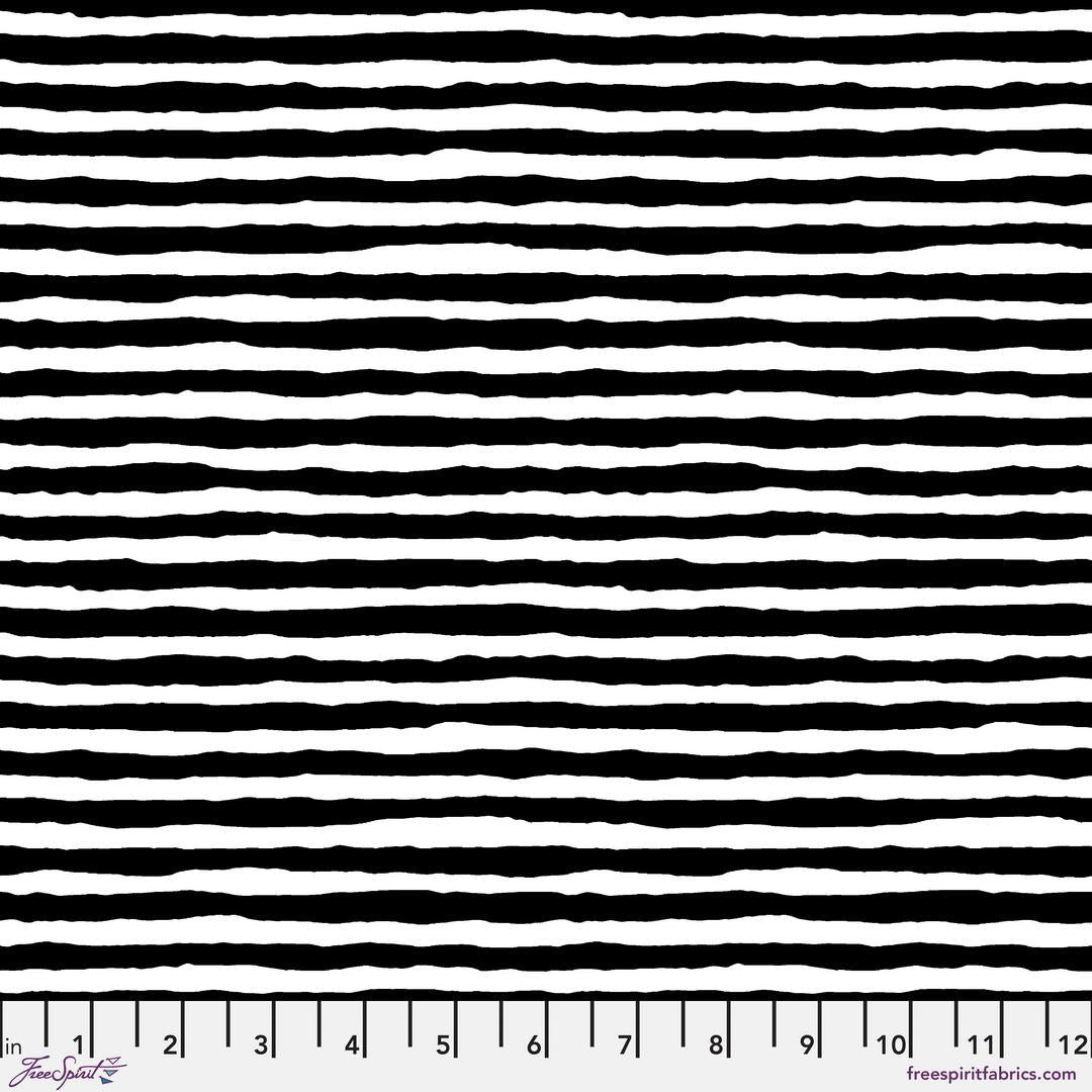 BRANDON MABLY - KAFFE FASSETT COLLECTIVE - STASH - Comb Stripe, White PWBM084.WHITE