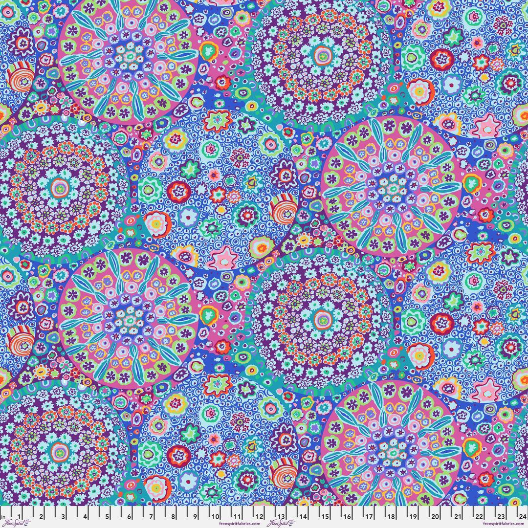 KAFFE FASSETT - KAFFE FASSET COLLECTIVE - STASH, Millefiore, Aqua PWGP092.AQUAX