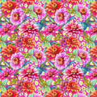 ODILE BAILLOEUL - Festival - Zinnias, Pink PWOB120.PINK