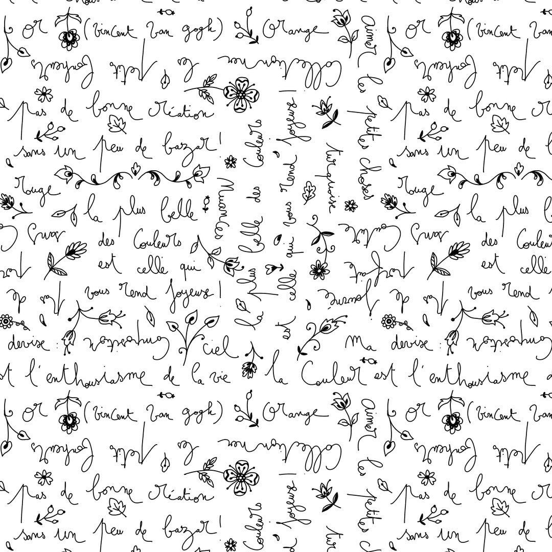 WRITING ON THE WALL - Lettres, White