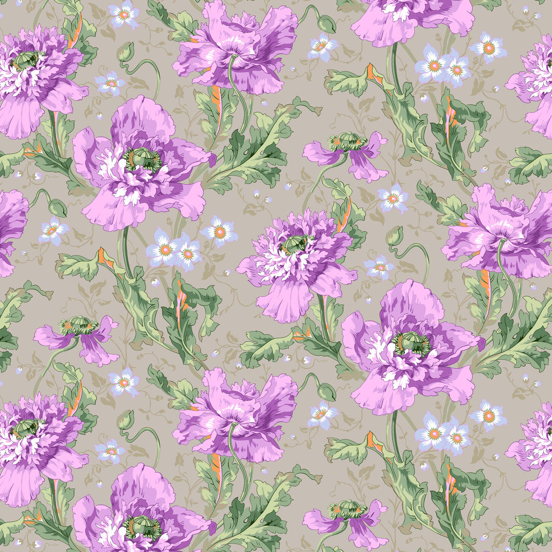 KAFFE FASSETT COLLECTIVE - AUGUST 2024 - Papaver, Grey
