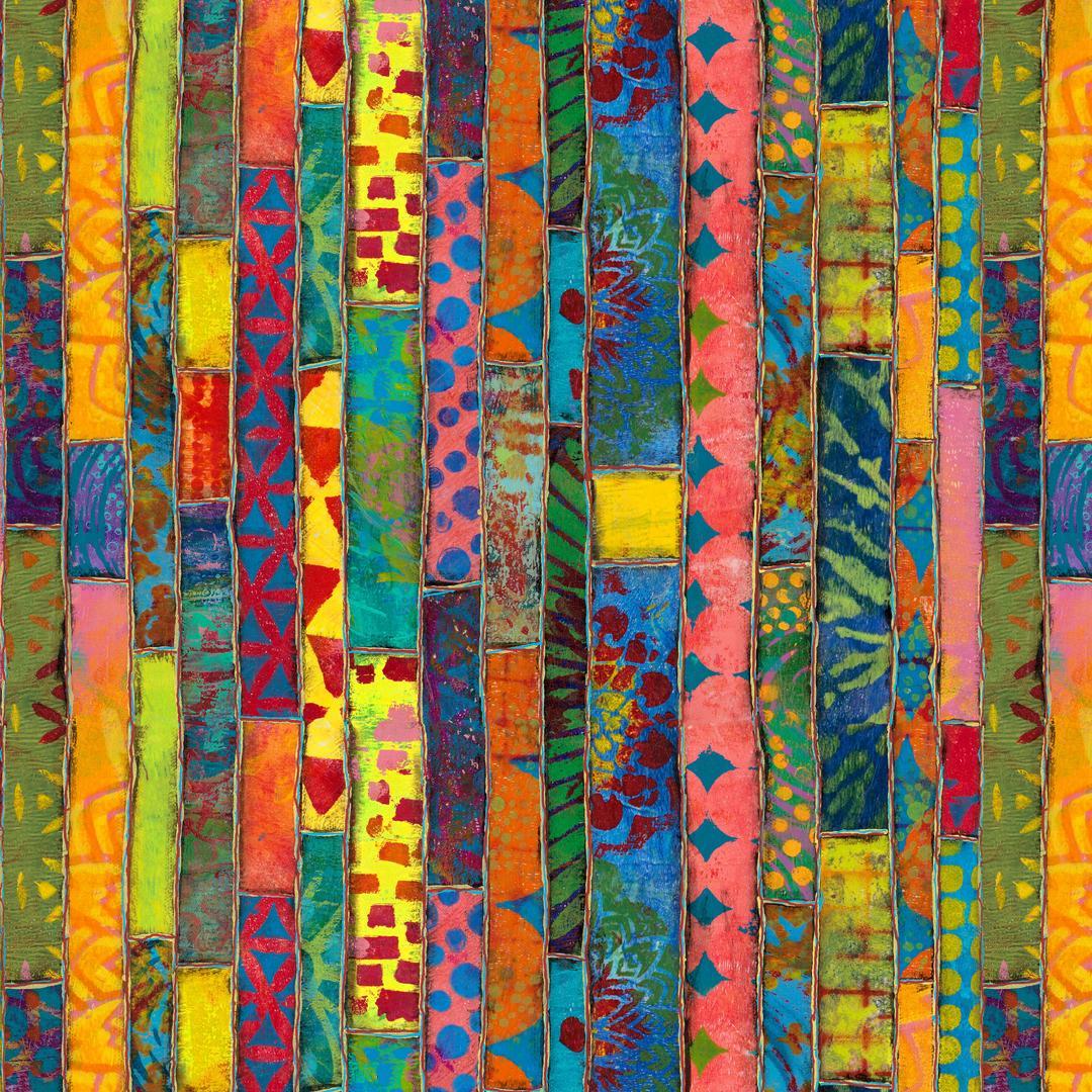 SUE PENN - DRAGONFLY DANCE - Paper Stripe, Multi PWSP108.MULTI