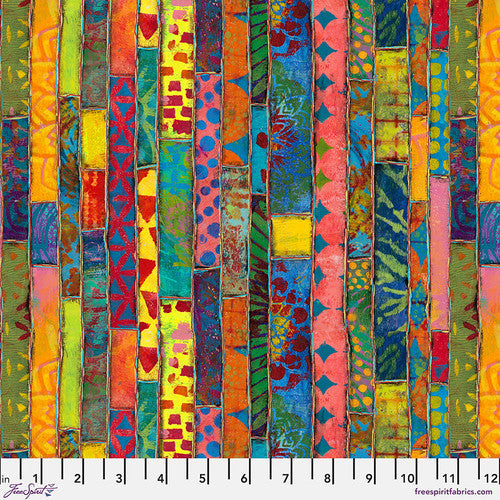 SUE PENN - DRAGONFLY DANCE - Paper Stripe, Multi PWSP108.MULTI