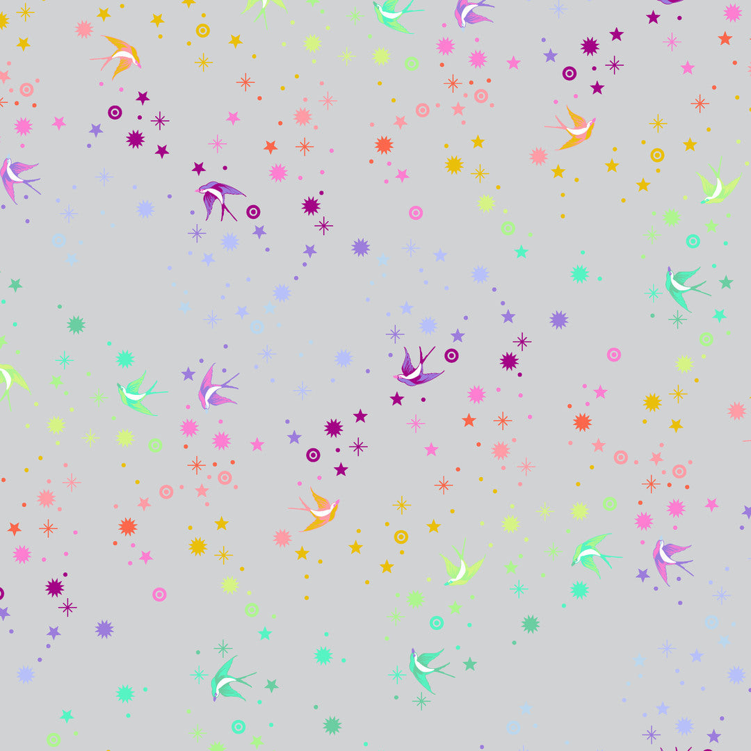 TULA PINK - Graywork - Fairy Dust, Fog PWTP133.FOG