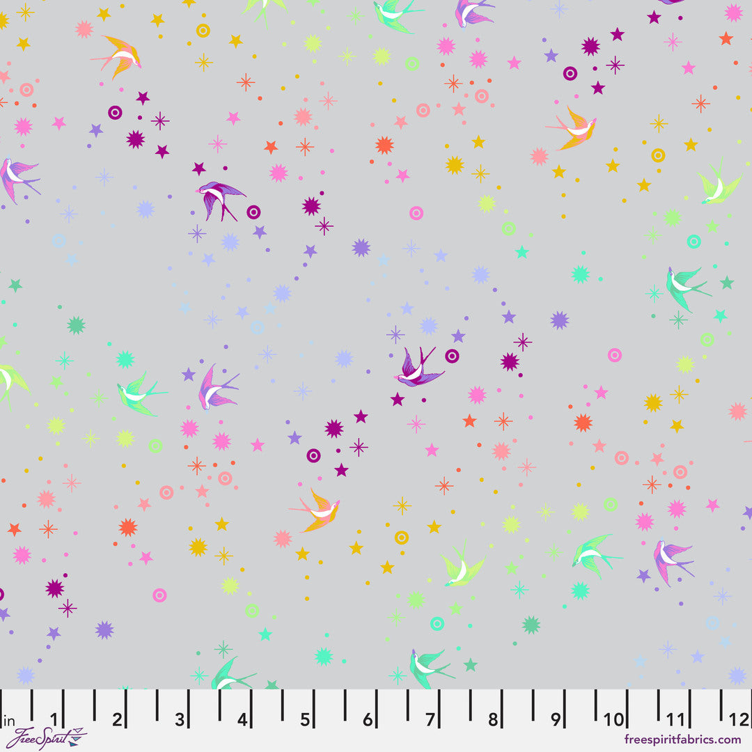 TULA PINK - Graywork - Fairy Dust, Fog PWTP133.FOG