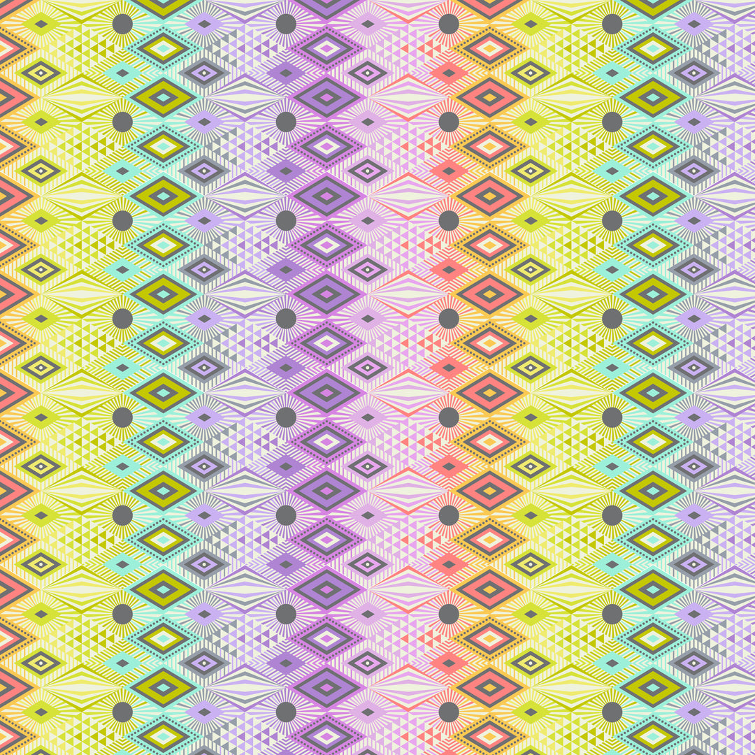 TULA PINK - TABBY ROAD DEJA VU  Minky - Disco Lucy, Prism