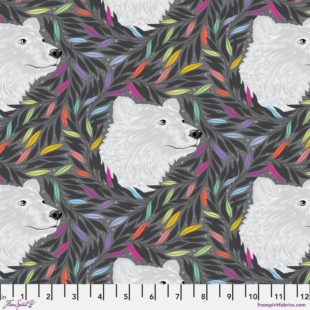 TULA PINK - Graywork - Just Bearly, Carbon PWTP261.CARBON