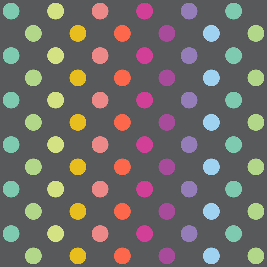 TULA PINK - Graywork - Disco Poms, Carbon PWTP262.CARBON