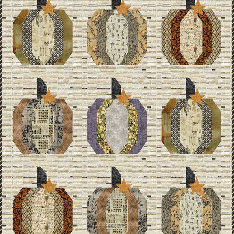 TIM HOLTZ - LABORATORY - Pumpkin Patch Quilt KIT