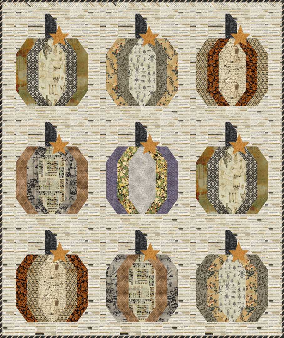 TIM HOLTZ - LABORATORY - Pumpkin Patch Quilt KIT