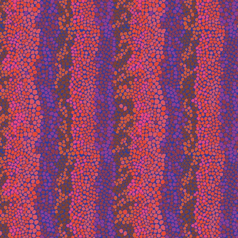 KAFFE FASSET COLLECTIVE - 108" QUILT BACK - Pebble Mosaic, Prune