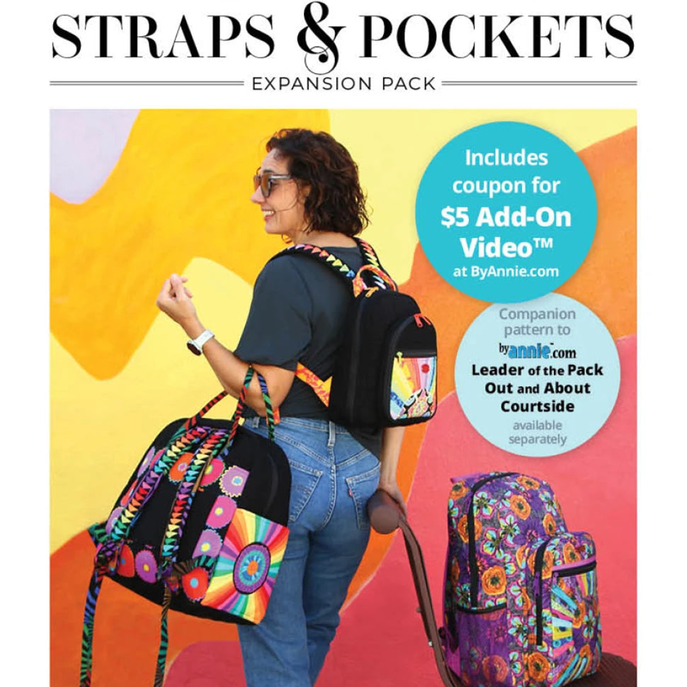 QUILTING ELSA - BYANNIE - Backpack Straps and Pockets, FPP Expansion Pack (for ByAnnie patterns) QE104