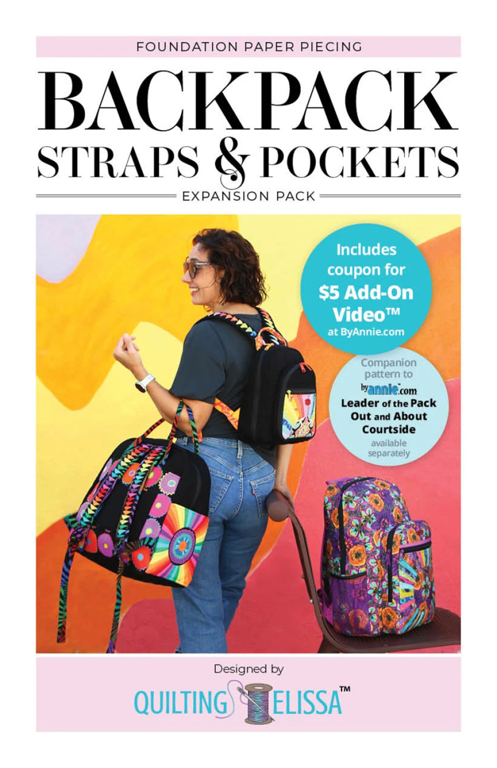 QUILTING ELSA - BYANNIE - Backpack Straps and Pockets, FPP Expansion Pack (for ByAnnie patterns) QE104