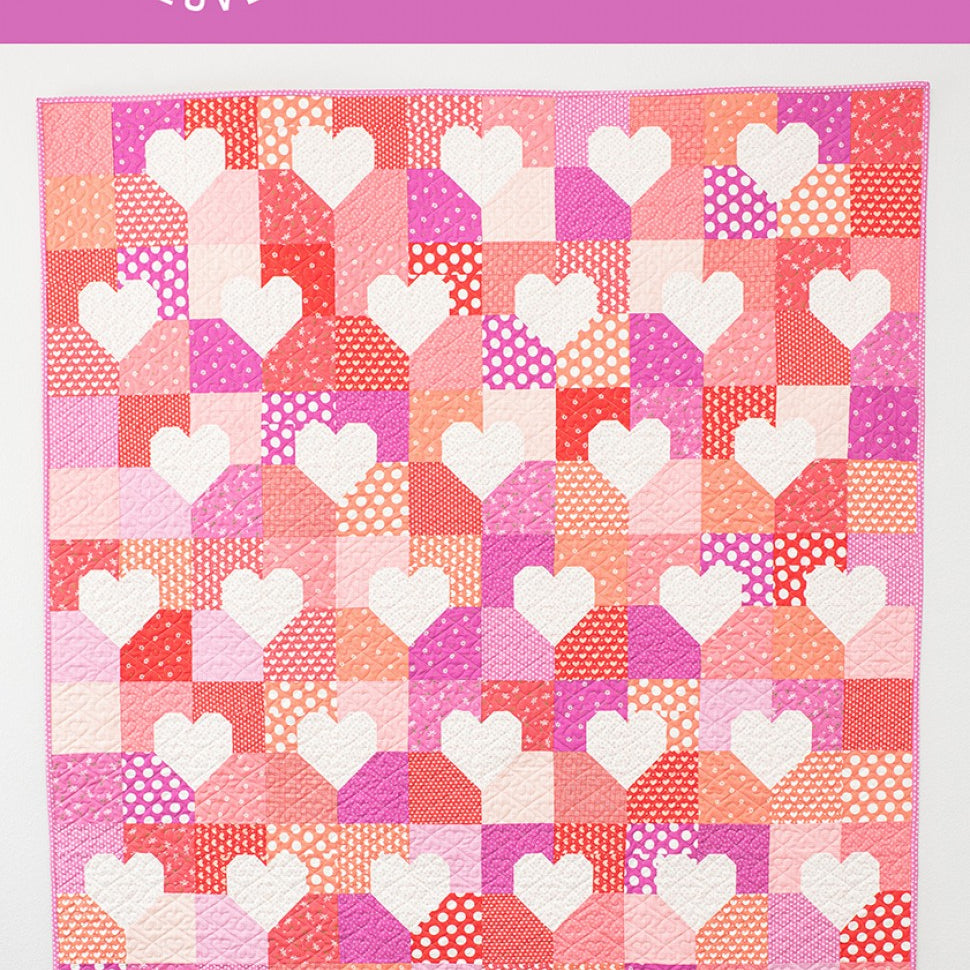 QUILTY LOVE - Patchwork Hearts Quilt Pattern