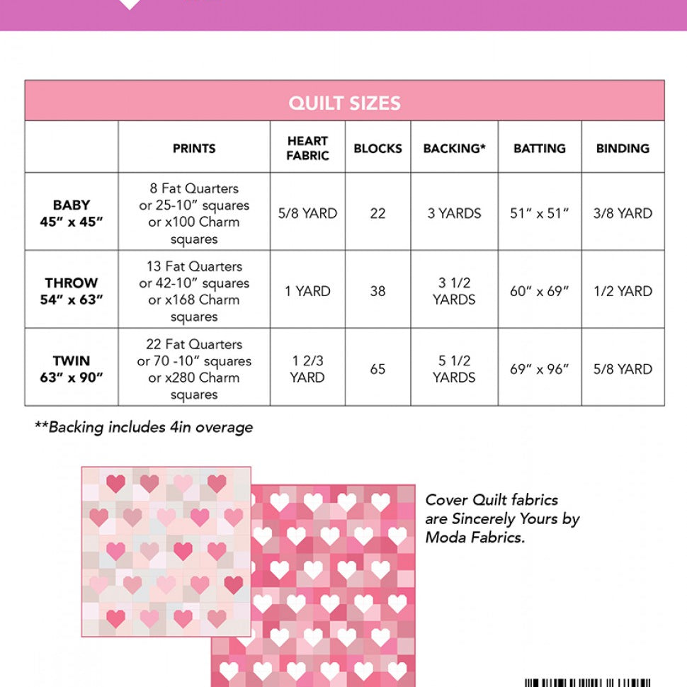 QUILTY LOVE - Patchwork Hearts Quilt Pattern