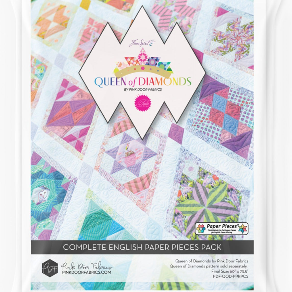 PAPER PIECES - Queen of Diamonds Pattern Only QUEENOFDIAMONDS-O