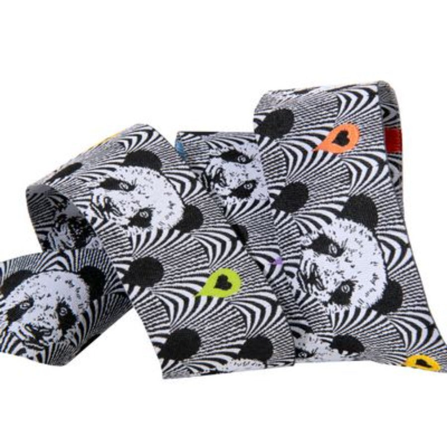 RENAISSANCE RIBBONS - Tula Pink Linework - Panda Lovers 1-1/2 in