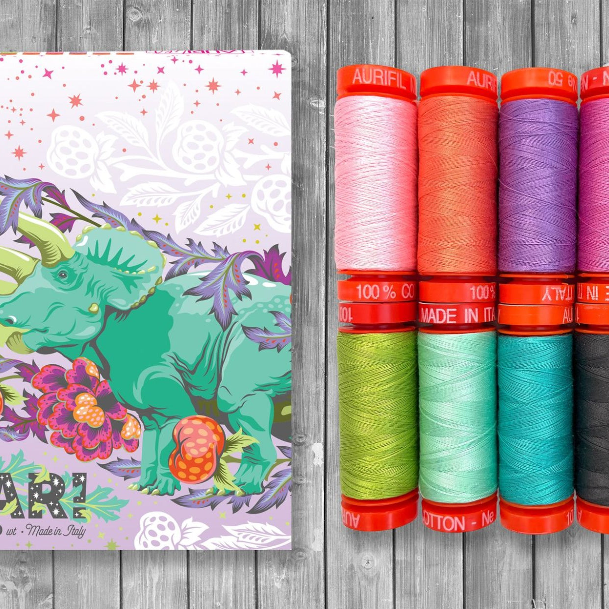 AURIFIL - TULA PINK - ROAR , 50WT THREAD COLLECTION