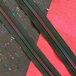 Sassafras Lane Designs - Zipper Tape with Rainbow teeth #5