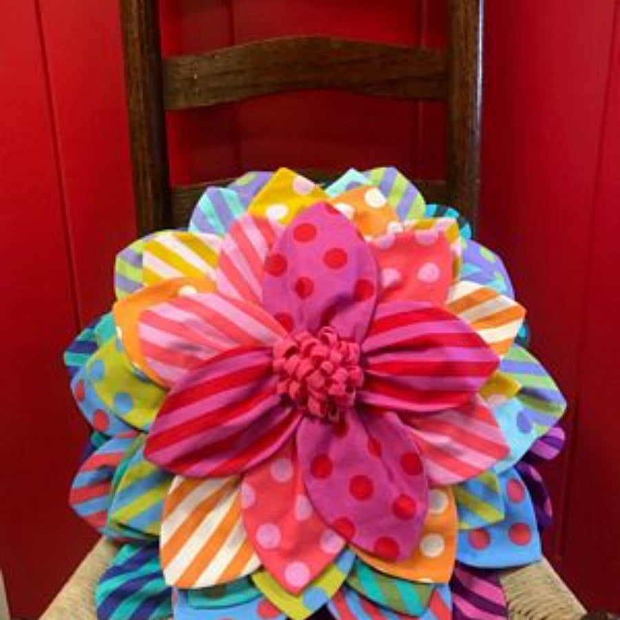 Sugar Bee Quilts -  Petal Pop Zinnia Pillow Pattern