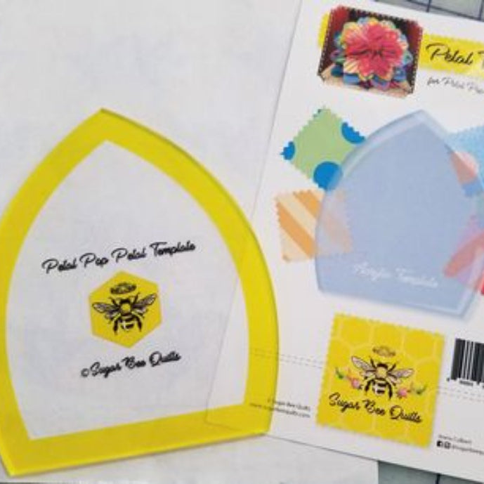 Sugar Bee Quilts - Petal Template for Petal Pop Zinnia Pillow