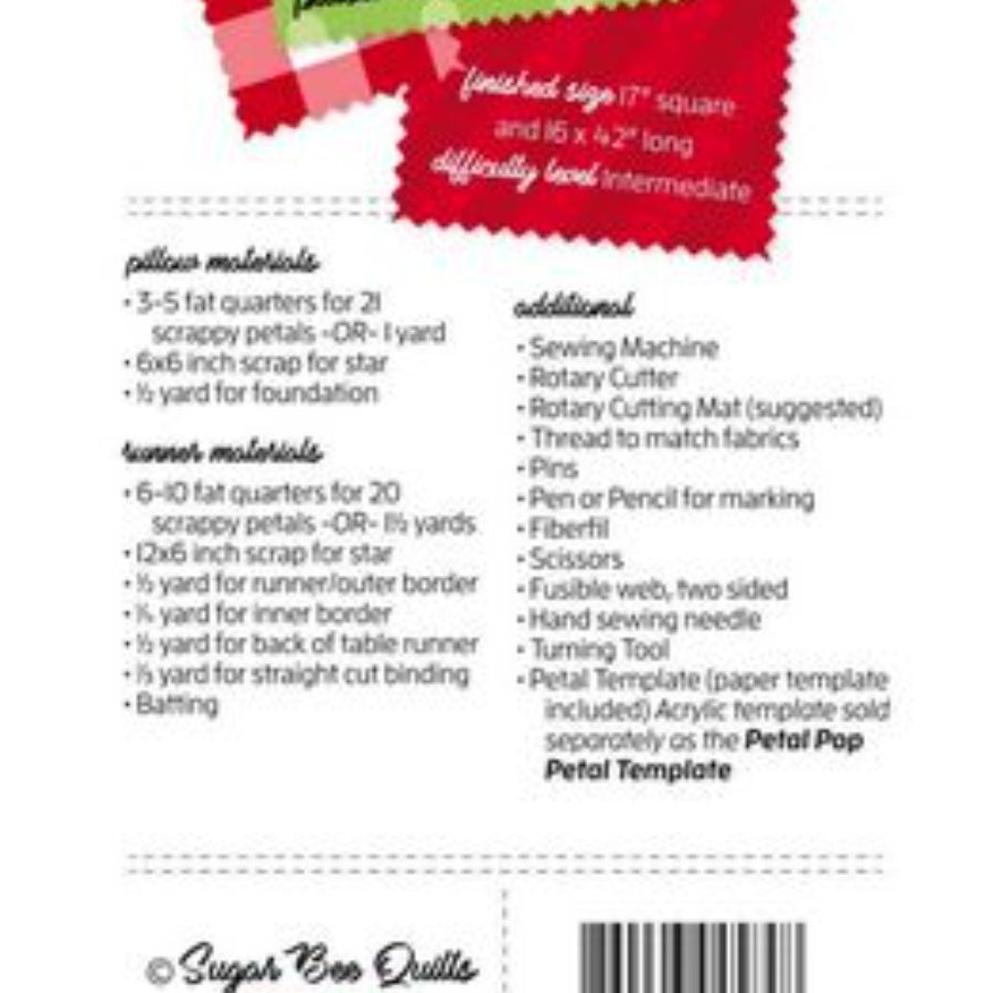 Sugar Bee Quilts - Petal Pop Christmas Tree Pattern